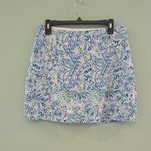 Weekend Routine Blue, Green And White Skort Size Large